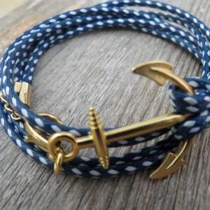 Men's Bracelet - Blue And White..
