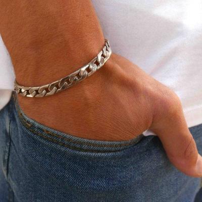 Men's Bracelet - Men's Silver Bracelets - Men's Chain Bracelet - Men's Cuff Bracelet - Men's Jewelry - Gift for Him - Men's Gifts - Boyfriend Gift - Husband Gift - Present For Men - Gift For Dad - Male Jewelry - Male Bracelet