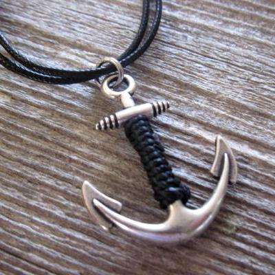 Men's Necklace - Men's Anchorr Necklace - Men's Silver Necklace - Mens Jewelry - Necklaces For Men - Jewelry For Men - Gift for Him