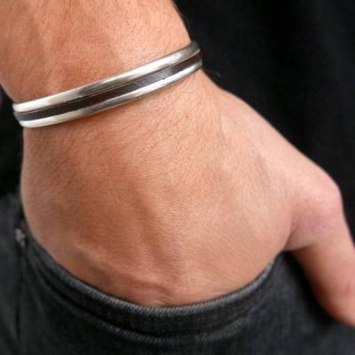 Men's Bracelet - Men's Silver Bracelets - Men's Cuff Bracelet - Men's Jewelry - Men's Gift - Boyfriend Gift - Husband Gift - Dad's Gift