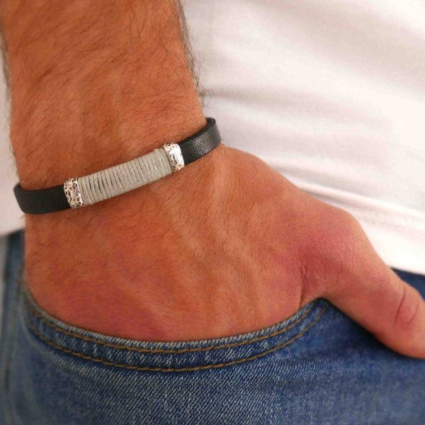 Men's Bracelet - Men's Leather Bracelet - Men's Cuff Bracelet - Men's Jewelry - Men's Gift -