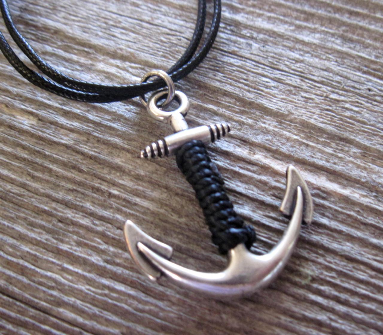Men's Necklace - Men's Anchorr Necklace - Men's Silver Necklace - Mens Jewelry - Necklaces For Men - Jewelry For Men -
