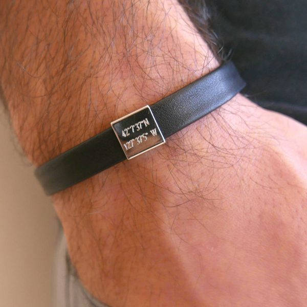 Men's Personalized Bracelet - Men's Engraved Bracelet - Customized Men Bracelet - Men's Initial Bracelet -