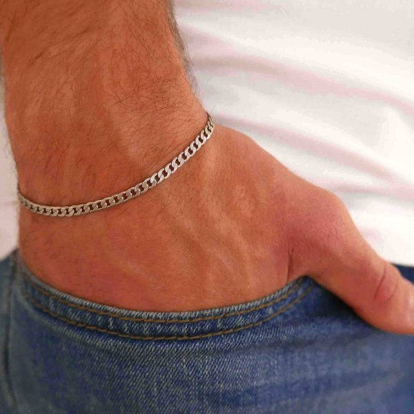 Men's Bracelet - Men's Silver Bracelets - Men's Chain Bracelet - Men's Cuff Bracelet - Men's Jewelry
