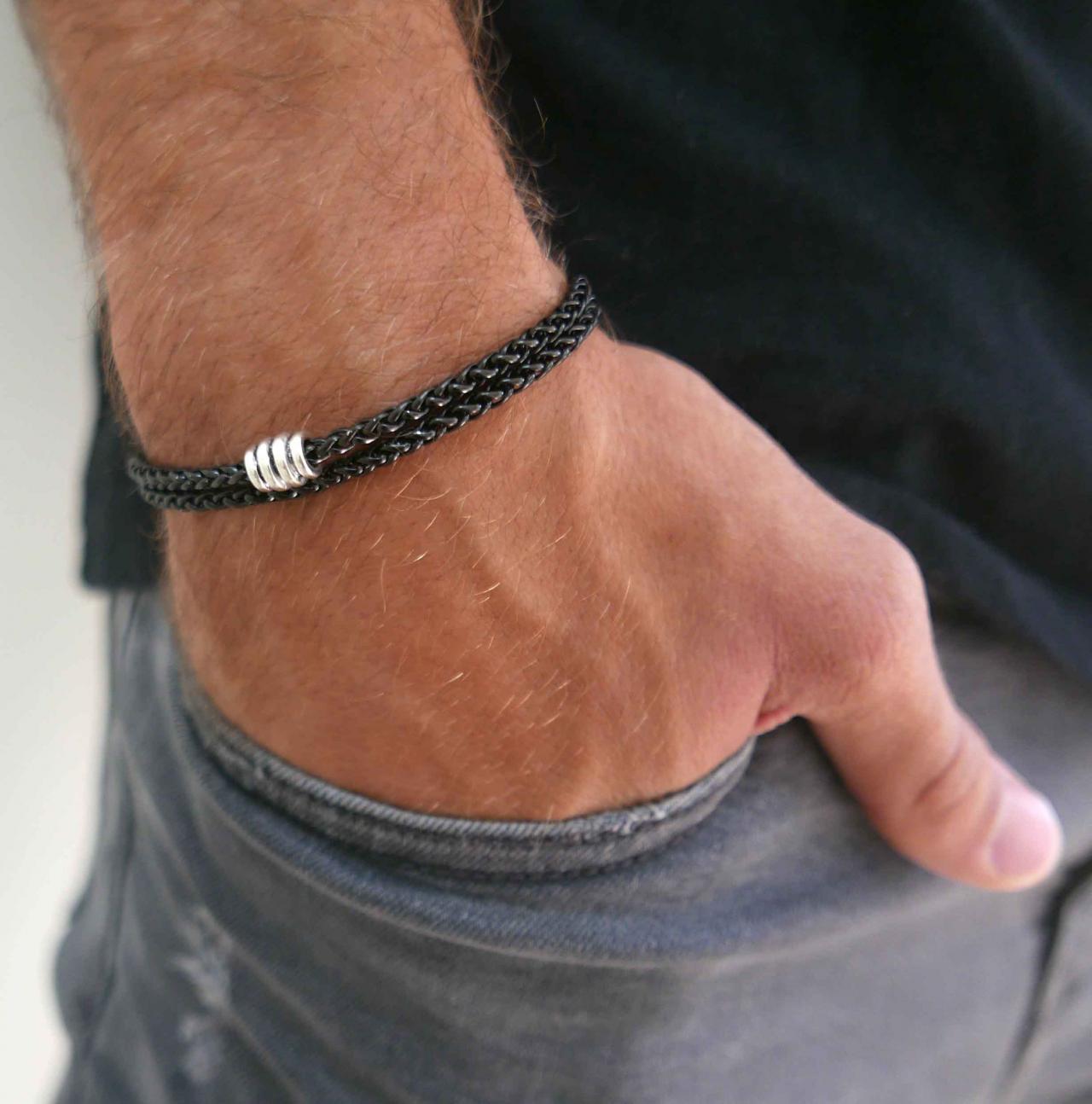 Men's Bracelet - Men's Chain Bracelet - Men's Cuff Bracelet - Men's Jewelry - Men's Gift - Husband