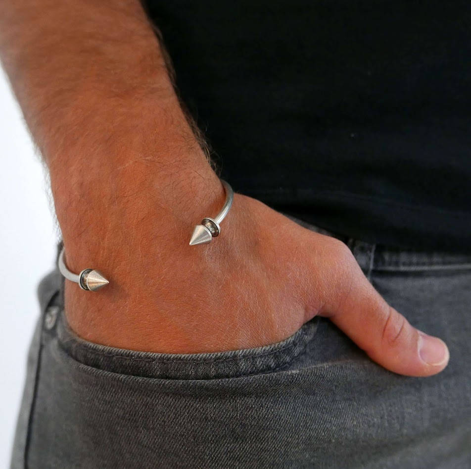 Men's Bracelet - Men's Silver Bracelets - Men's Cuff Bracelet - Men's Jewelry - Men's Gift -
