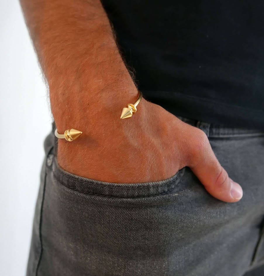 Men's Bracelet - Men's Gold Bracelets - Men's Cuff Bracelet - Men's Jewelry - Men's Gift - Boyfriend