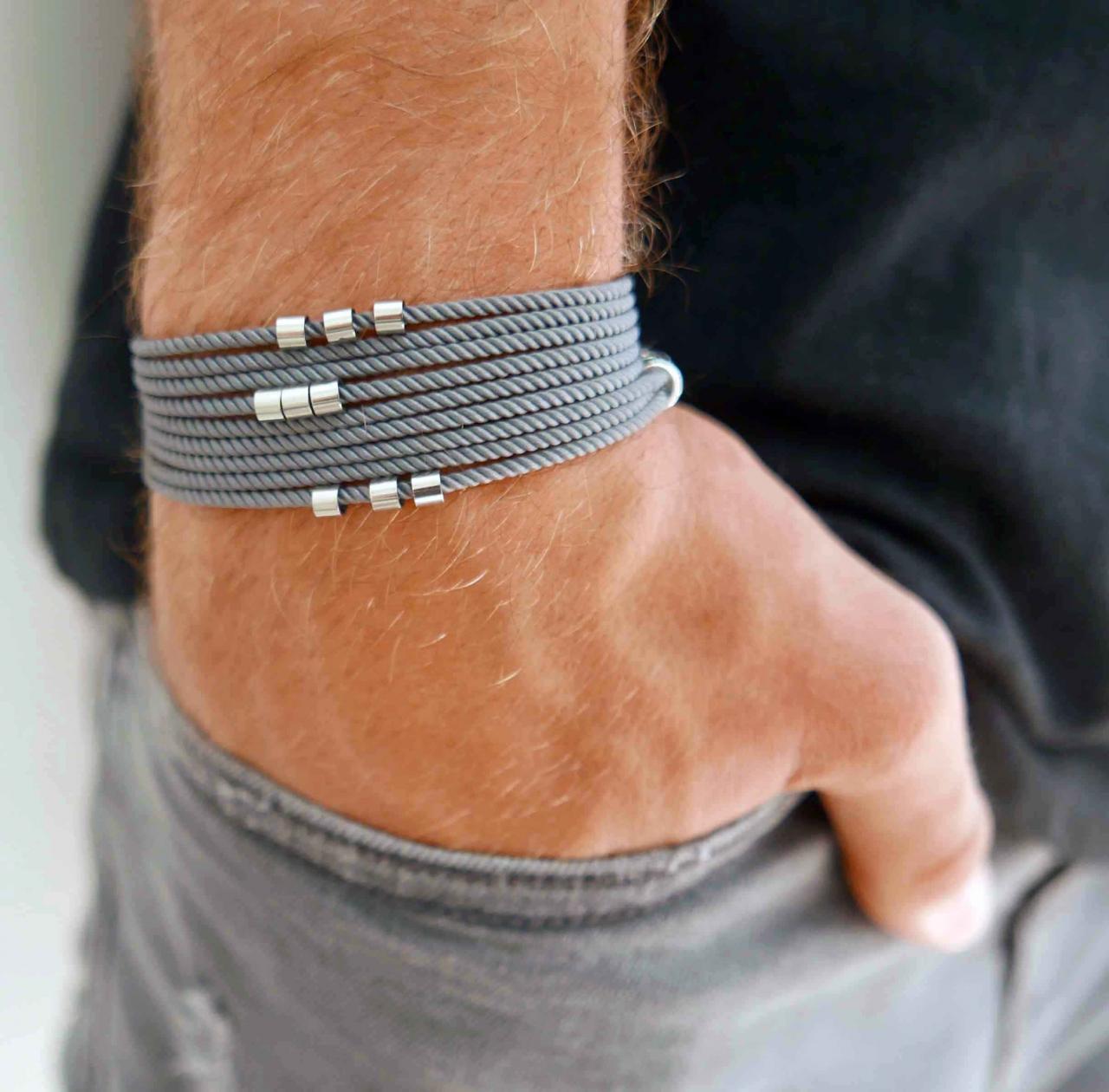 Men's Bracelet - Men's Beads Bracelet - Men's Vegan Bracelet - Men's Jewelry - Men's Gift -