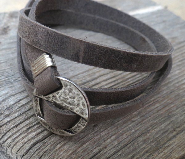 Men's Bracelet - Men's Geometric Bracelet - Men's Leather Bracelet - Men's Jewelry - Men's Gift -
