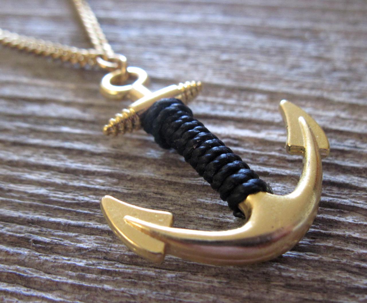 Men's Necklace - Men's Anchor Necklace - Men's Gold Necklace - Mens Jewelry - Necklaces For Men - Jewelry For Men -