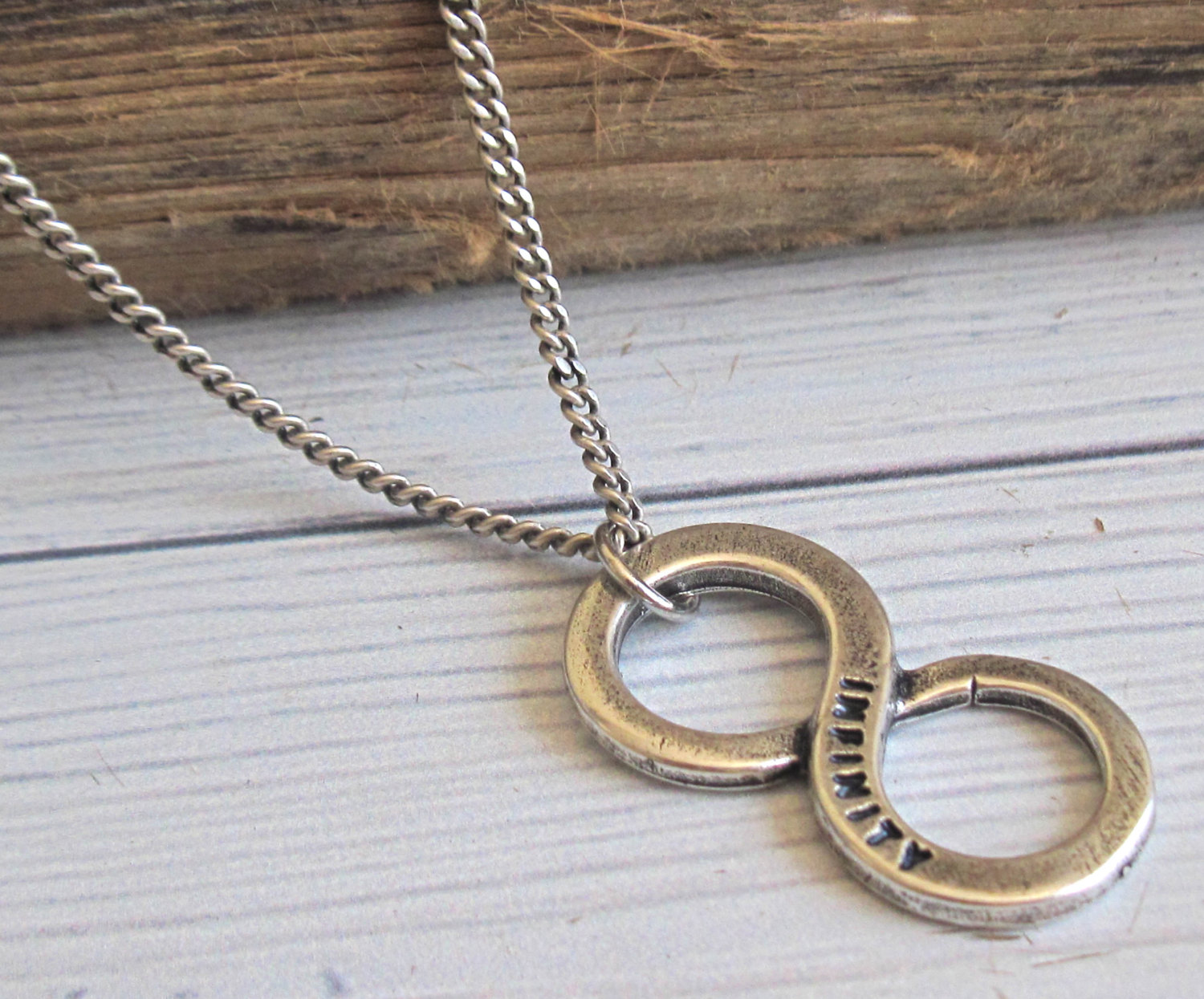 Men's Necklace Men's Infinity Necklace Men's Silver Necklace Mens